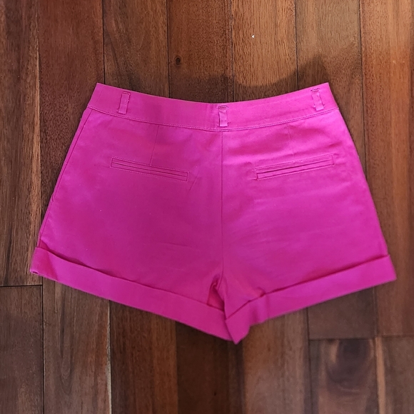 Hot Pink Dressy Shorts - Picture 3 of 4